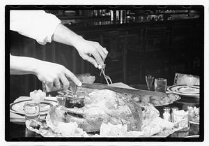 Carving a chicken