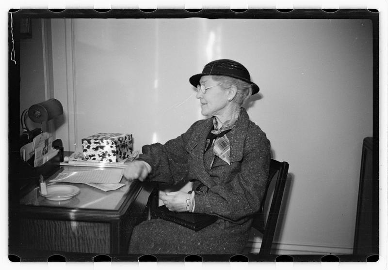 Mrs. Townsend, wife of Townsend old age plan