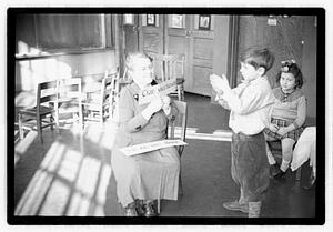 Mabel Adams, principal of Horace Mann School