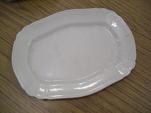 White serving dish