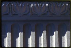 Boston circa 1995: Pilaster detail of a building on Washington St.