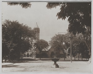 Newton photographs oversize : misc. sepia toned & mounted - First Baptist Church -