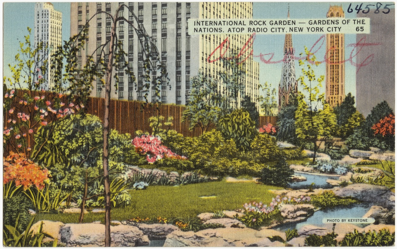 International Rock Garden -- Gardens of the Nations, atop Radio City, New York City