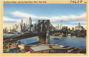 Brooklyn Bridge and the East River, New York City