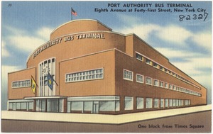 Port Authority Bus Terminal, Eighth Avenue at Forty-first Street, New York City. One block from Times Square
