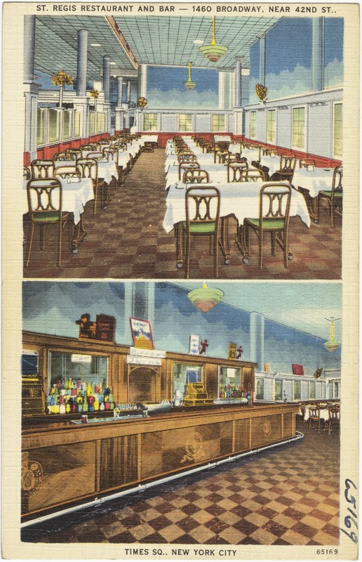 St. Regis Restaurant and Bar -- 1460 Broadway, near 42nd St., Times Sq., New York City