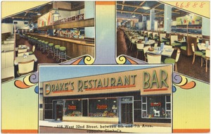 Drake's Restaurant Bar, 116 West 32nd Street, between 6th and 7th Aves., opposite Gimbel's