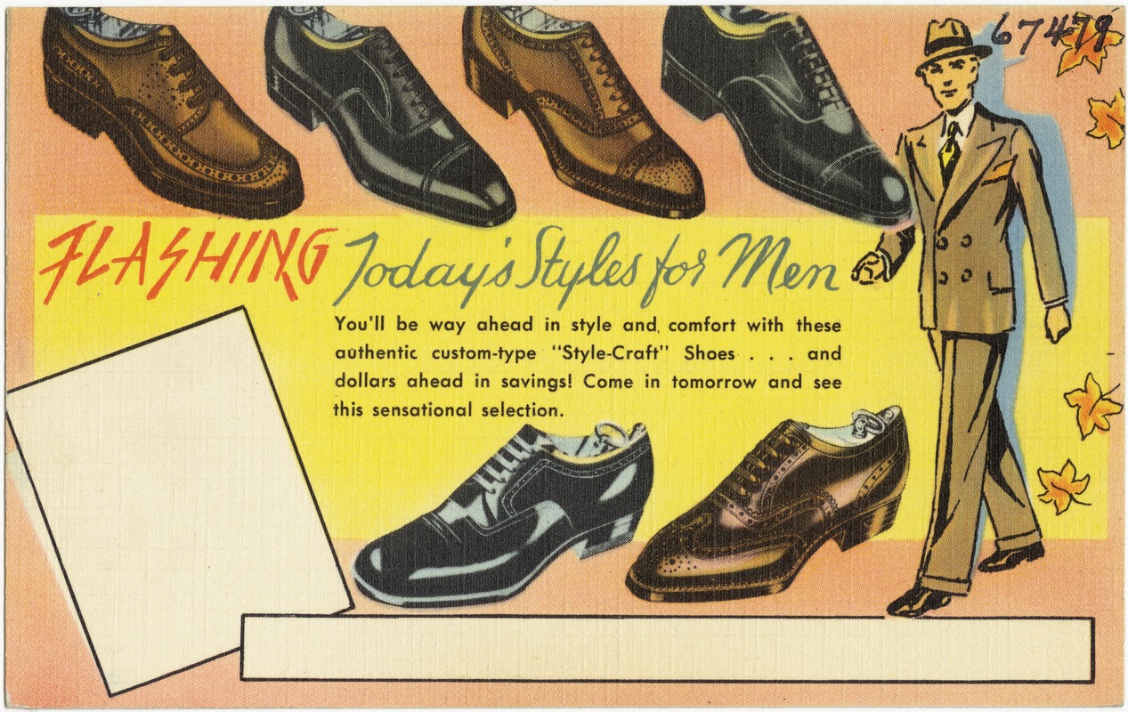 Flashing today's styles for men