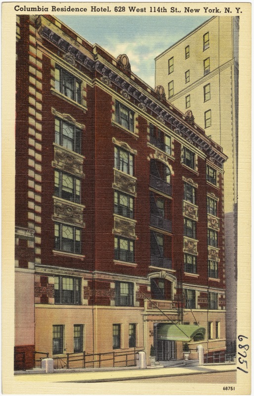 Columbia Residence Hotel, 628 West 114th St., New York, N. Y.