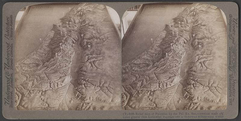 Relief map of Palestine