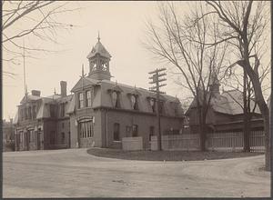 Newton Fire Alarm Headquarters and Highway Stable, c. 1906
