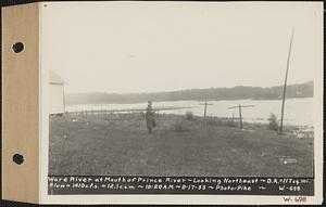 Ware River, at mouth of Prince River looking northeast, drainage area = 117 square miles, flow = 1410 cubic feet per second = 12.1 cubic feet per second per square mile, Barre, Mass., 10:20 AM, Sep. 17, 1933