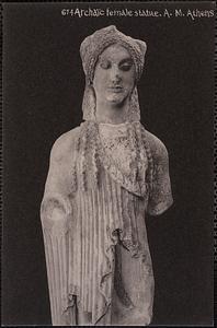 674 Archaïc female statue. A. M. Athens