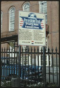 Freedom Trail sign, Boston