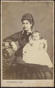 Unidentified woman with baby