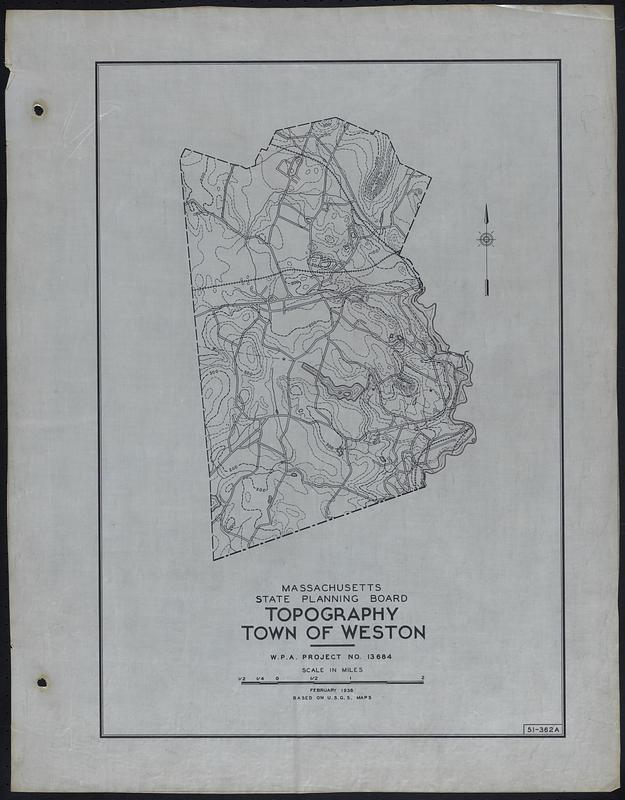 Topography Town of Weston Digital Commonwealth