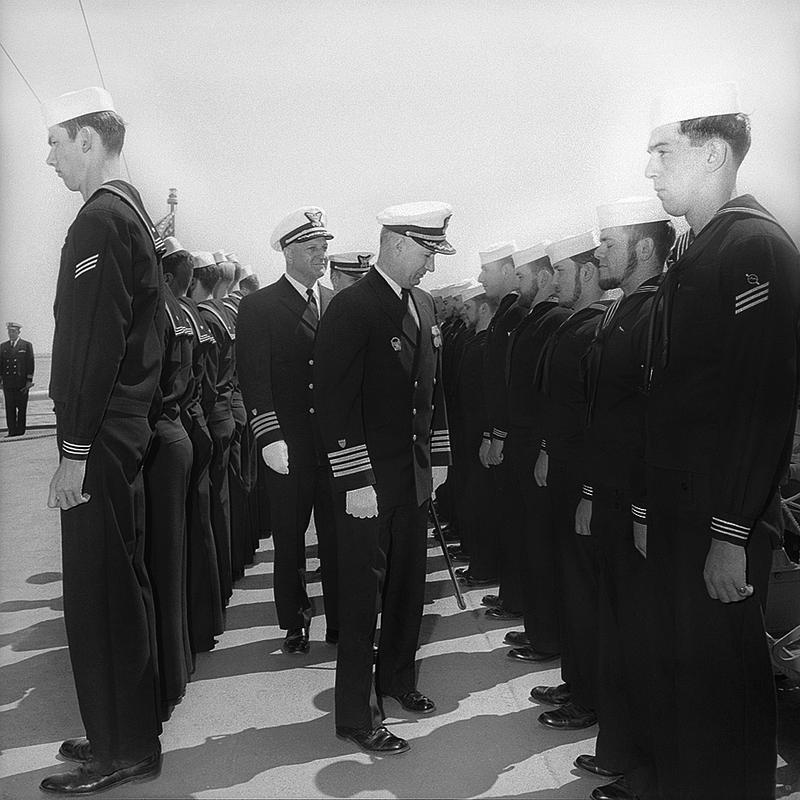 Change of command on USCGC Yakutat (WAVP380) Digital Commonwealth