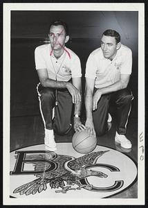 Boston College Head Coach Bob Cousy + Assistant Jack Magee