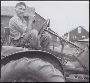 Frank Zoly and tractor