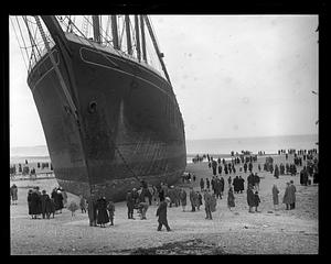 Schooner Nancy ashore at Nantasket