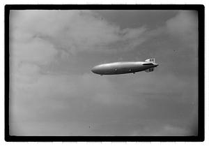Hindenburg Zeppelin, last trip to Boston