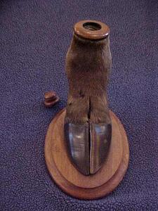 American inkwell made from a moose hoof