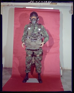 AMEL- airdrop, personnel, high altitude, free fall gear on dummy (front)