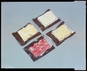 MRE FEL- foods, freeze-dried in flexi-packs (for Apollo-Soyez); fruit cocktail, pears, strawberries, peaches