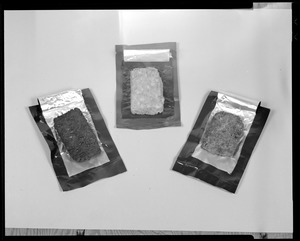 Food lab, AUSA exhibit, freeze dried patties M-R- to eat