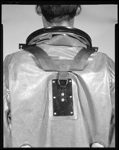 CEMEL- clothing, protective, EOD suit (back view)