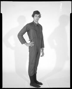 CEMEL- clothing, men's, tanker uniform (3/4 front view)