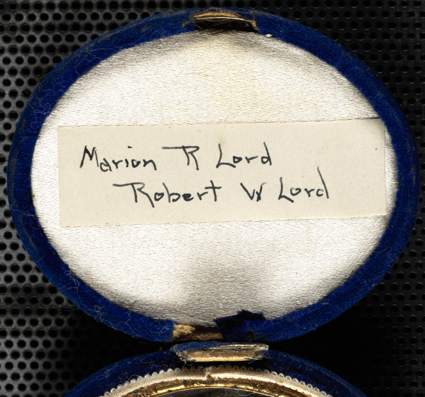 Marion R. Lord and Robert W. Lord