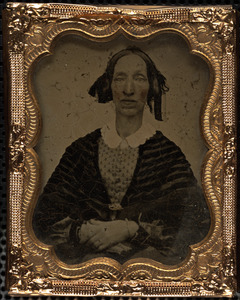 Portrait of woman in shawl