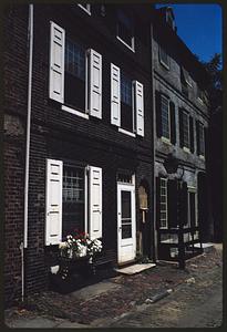 View of row houses, likely Philadelphia