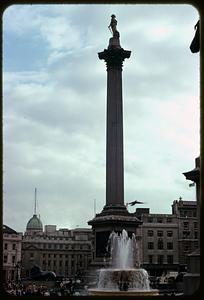Fountain and Nelson's Column, Trafalgar Square, London