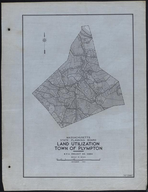 Land Utilization Town of Plympton Digital Commonwealth