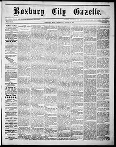 Roxbury City Gazette, April 17, 1862