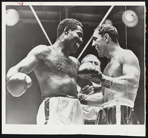Ezzard Charles and Rocky Marciano