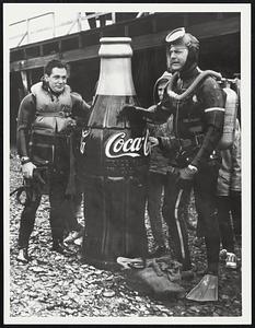 Hull. Biggest catch of all left coke bottle L to R Peter Seola - Roslindale Peter Patrisky - Marine Dept. So cozy had Air Stat.