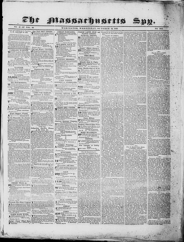 The Massachusetts Spy Digital Commonwealth