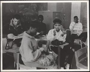 Classroom scene at Cambridge Rindge and Latin School