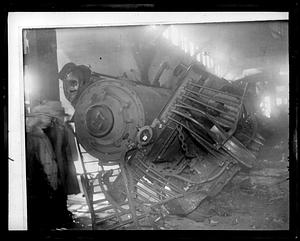 Wrecked locomotive 17
