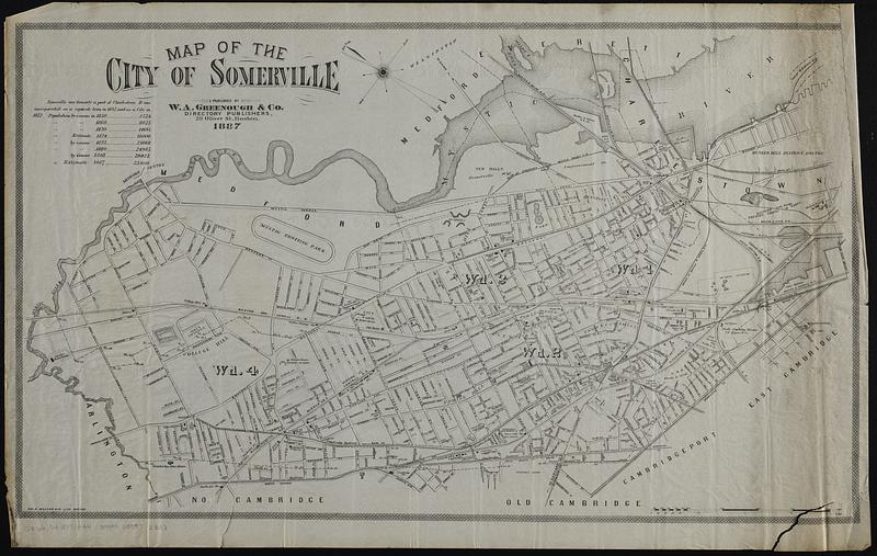Map of the city of Somerville 1887