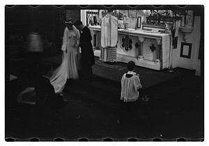 Wedding Will. Ryan of Maker St. Brig. at Brookline with Fr. Dowd