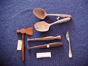 Wooden and metal utensils