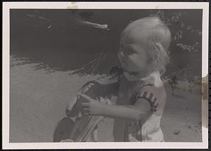Closeup of a young child