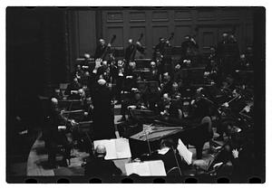 Orchestra performance, Boston Symphony Hall