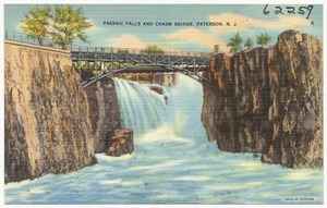 Passaic Falls and Chasm Bridge, Paterson, N. J.