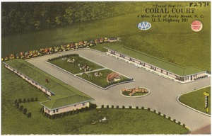 "Travel first class", Coral Court, 4 miles north of Rocky Mount, N. C., U.S. Highway 301