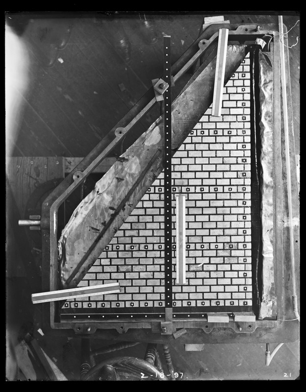 Wachusett Dam, Load Testing Experiment, Clinton, Mass., Feb. 18, 1897